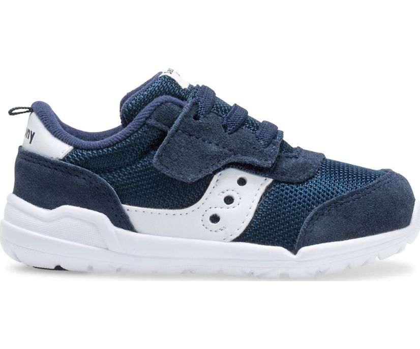 Saucony Jazz Riff Sneakers Barn Marinblå Vita | Sverige 067LIS